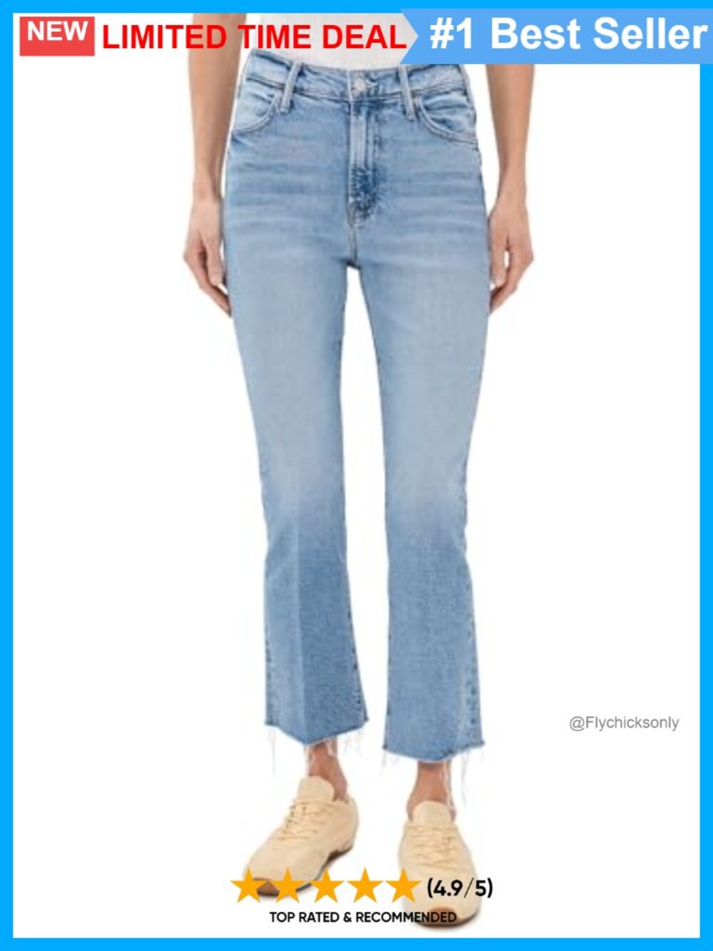 Mid Rise Straight Leg Ankle Jeans Distressed Denim